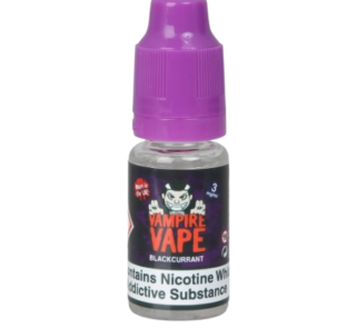 Blackcurrant Vape Liquid 10ml Bottle By Vampire Vape