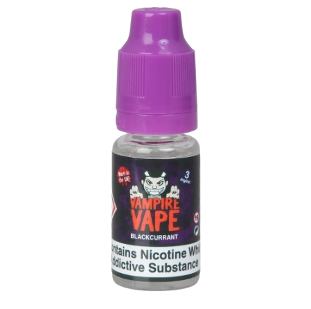 Blackcurrant Vape Liquid 10ml Bottle By Vampire Vape